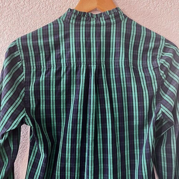 Vineyard Vines Womens Multicolor Plaid Collared Long Sleeve Button-Up Shirt Sz 2 - Picture 7 of 10